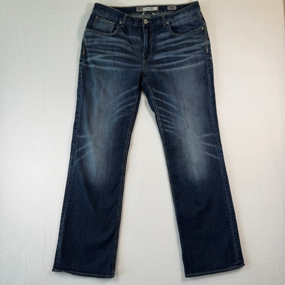 BKE Derek Bootleg Jeans Mens 36L Dark Wash 36x32
